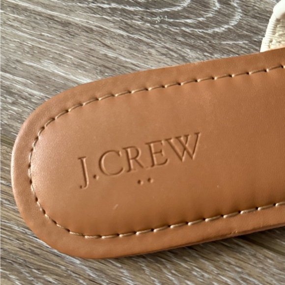 J. Crew Seaside Slide Sandals Neutral. Size 9. Style AO031 - Picture 3 of 5